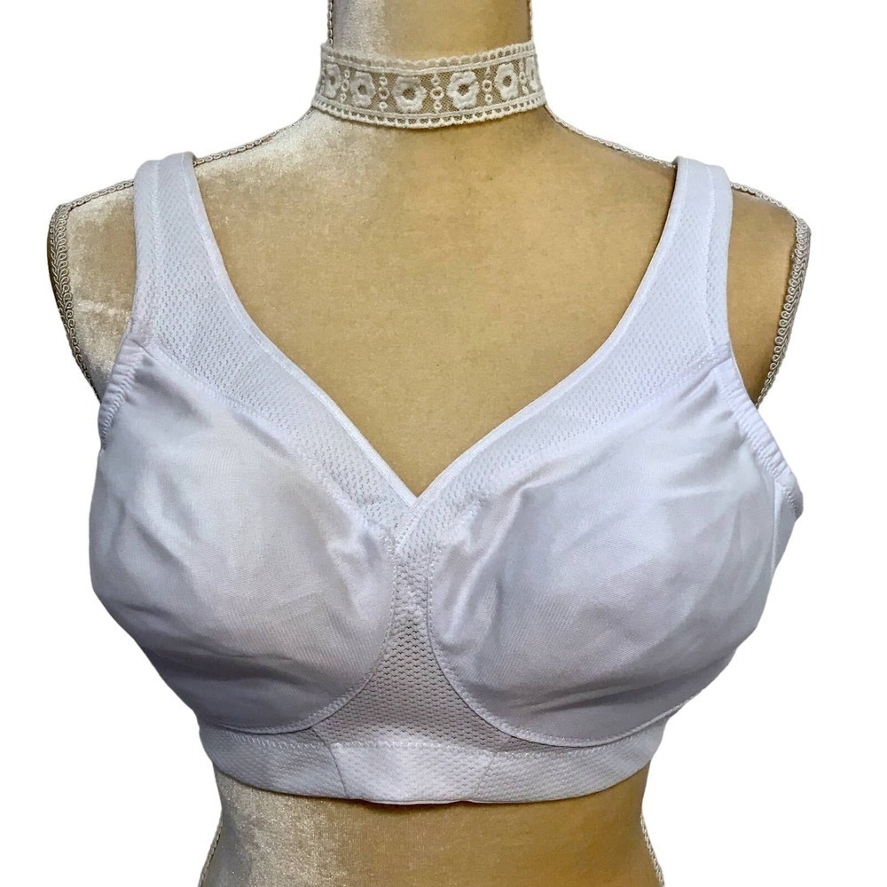 Glamorise NWOT White Unlined Bra Women 38B